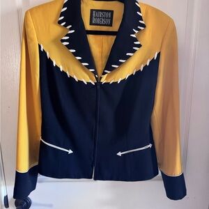 Yellow and Black Women's Jacket